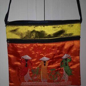 Viet Nam Crossbody Embroidery on Nylon